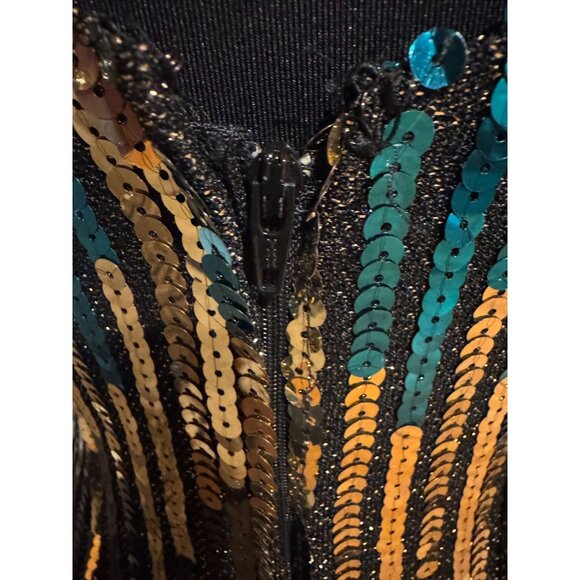 Vintage Alyce Designs Sequin Party Dress Size 14 • Made in USA‎ - Picture 10 of 11